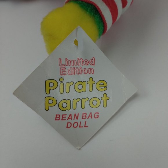 Pittsburgh Pirates Mascot Parrot 8" Plush Beanie Patriotic Suit Limited Edition - Picture 6 of 7